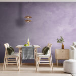 Fototapet Fundal violet cu pete albe