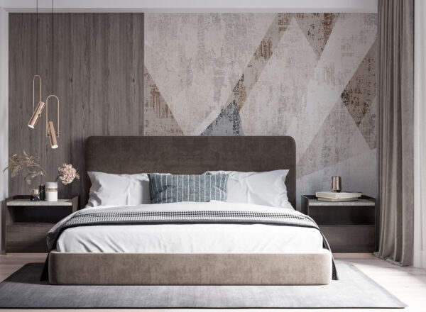 Design cu model geometric abstract texturat Fototapet Design cu model geometric abstract texturat