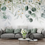 Fototapet Aranjament floral și foliar elegant