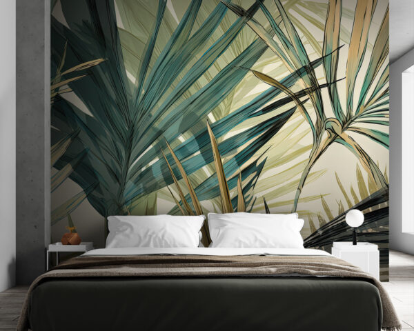 Abstract frunze tropicale model de design Fototapet Abstract frunze tropicale model de design