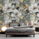 Fototapet Flori delicate cu fler artistic