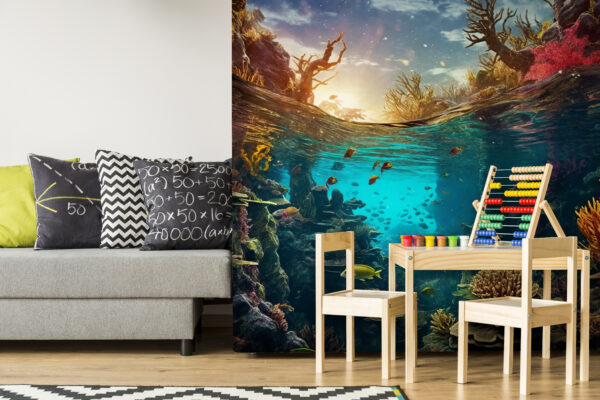 Paradis subacvatic cu corali vibranți Fototapet Paradis subacvatic cu corali vibranți