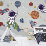Fototapet Desen animat al unei planete
