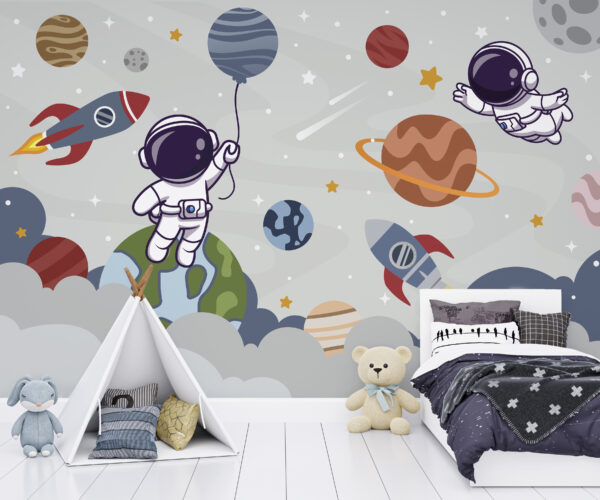 Desen animat al unei planete Fototapet Desen animat al unei planete