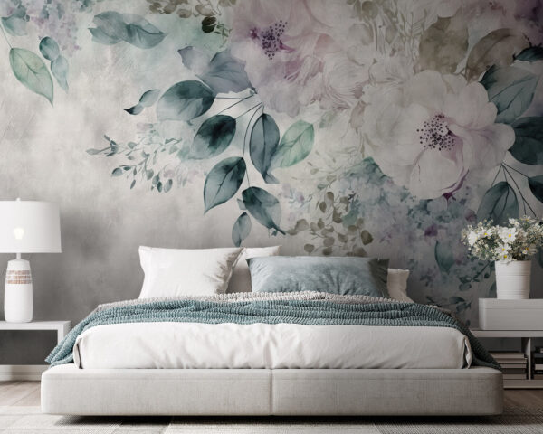 Fototapet Fototapet Eleganță florală în nuanțe de acuarelă. (SKU: u93940)