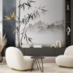 Fototapet Pasăre așezată pe o ramură