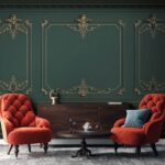 Fototapet Decor de perete elegant în tonuri bogate