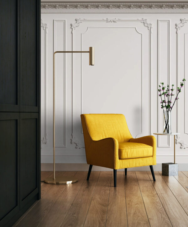 Fototapet Fototapet Perete alb elegant cu design ornamentat. (SKU: u72616)