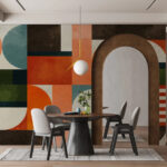 Fototapet Model colorat cu forme diferite