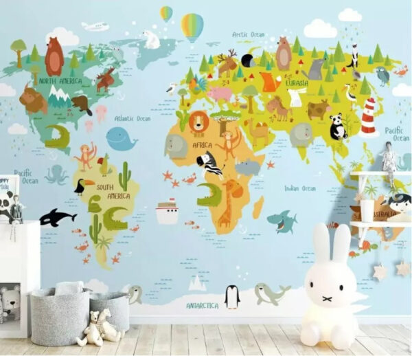 Balon cu aer cald colorat Fototapet Balon cu aer cald colorat