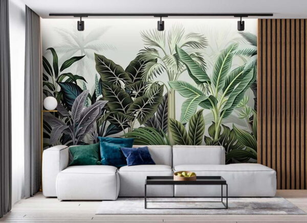 Fototapet Grup de plante tropicale