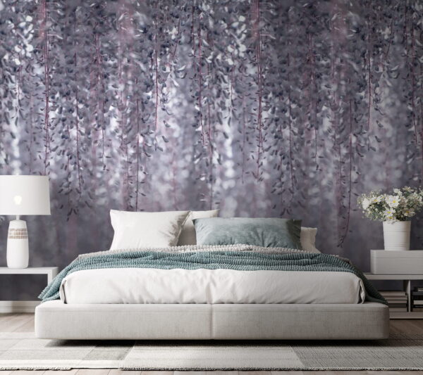 Fototapet Frunziș delicat drapat elegant în jos