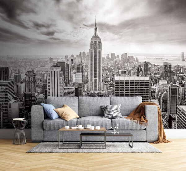 Peisaj urban emblematic sub ceruri dramatice Fototapet Peisaj urban emblematic sub ceruri dramatice