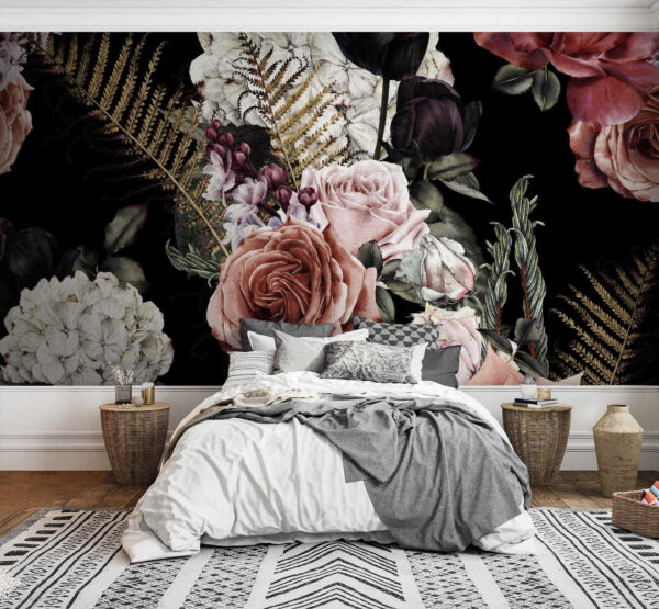 Fototapet Model floral de flori