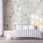 Fototapet Frunze blânde în culori moi