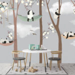 Fototapet Desen animat al unui panda