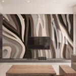 Fototapet Abstract stratificat tesatura textura arta.