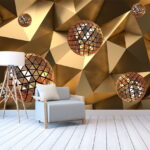 Fototapet Sfere geometrice plutitoare în armonie