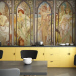 Fototapet Grup de femei în stil art nouveau