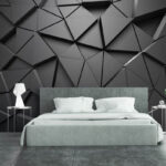 Fototapet Model abstract geometric monocrom