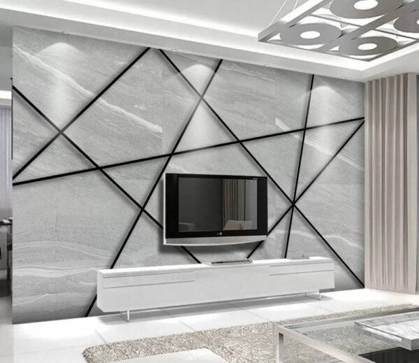 Model geometric cu linii care se intersectează Fototapet Model geometric cu linii care se intersectează