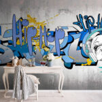 Fototapet Graffiti pe un perete