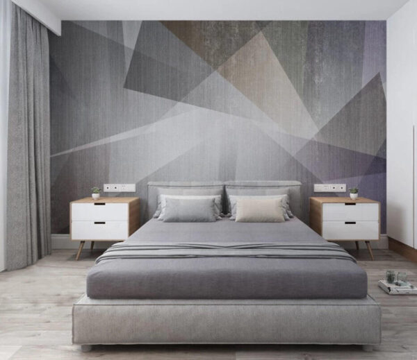 Fototapet Fototapet Geometric abstract în tonuri neutre. (SKU: u45929)