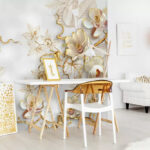 Fototapet Design floral elegant cu detalii complicate.