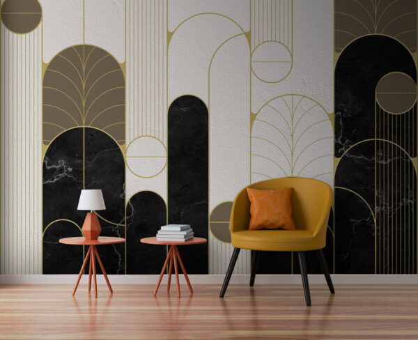 Design cu model geometric Art Deco Fototapet Design cu model geometric Art Deco