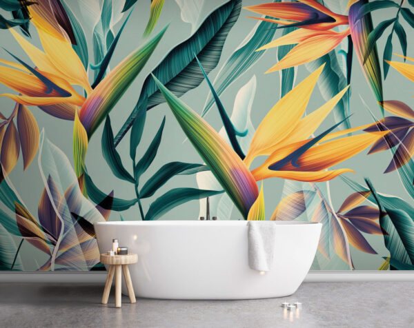 Design artistic Birds of Paradise Fototapet Design artistic Birds of Paradise