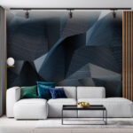 Fototapet Model geometric cu umbre întunecate