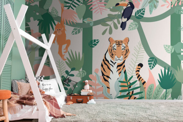 Fototapet Desen animat al unui urangutan