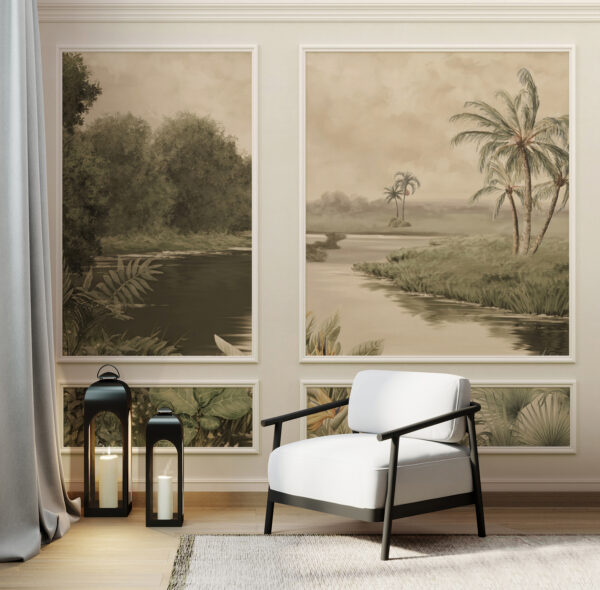 Fototapet Fototapet Palmieri în deșert (SKU: u98243)