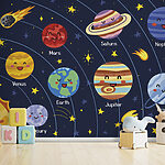 Fototapet Desen animat al unei planete