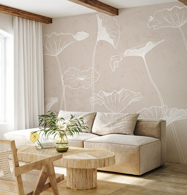 Fototapet Desenul unei frunze