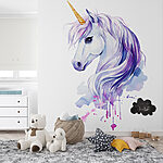 Fototapet Acuarelă a unui unicorn