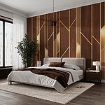 Fototapet Design geometric elegant cu model de lemn.
