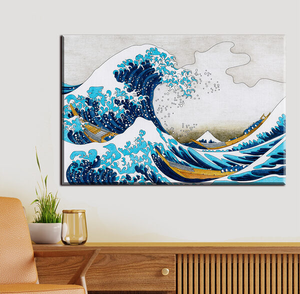 Desenul unui val mare Tablouri Desenul unui val mare