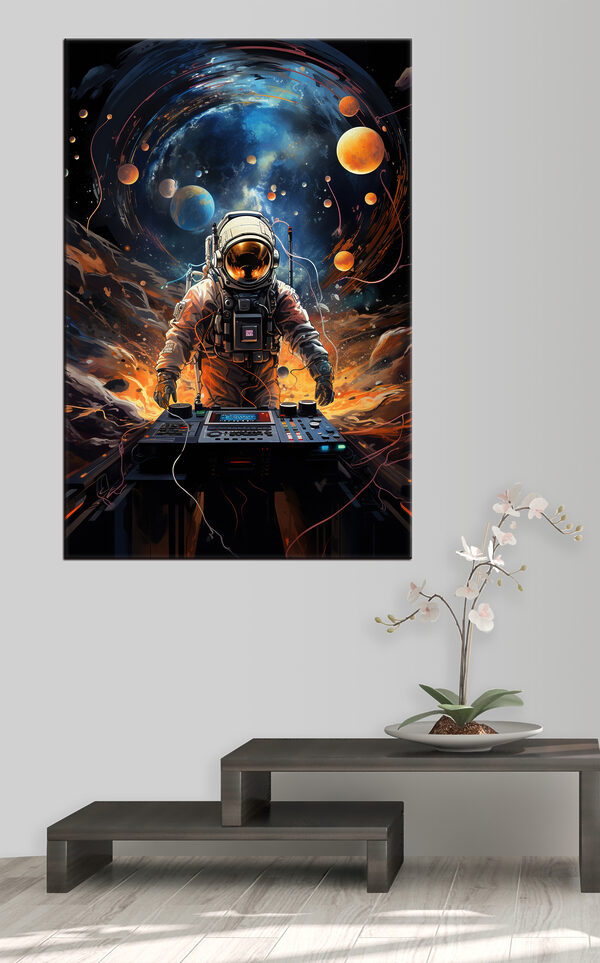 Astronautul DJ zguduie cosmosul Tablouri Astronautul DJ zguduie cosmosul