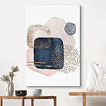 Tablouri Forme abstracte cu accente punctate.