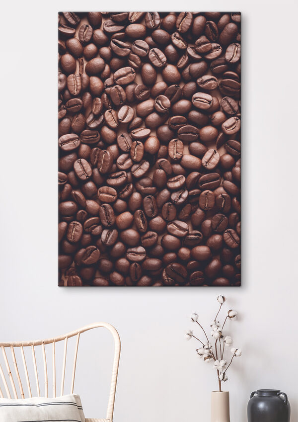 Roasted boabe de cafea fundal Tablouri Roasted boabe de cafea fundal