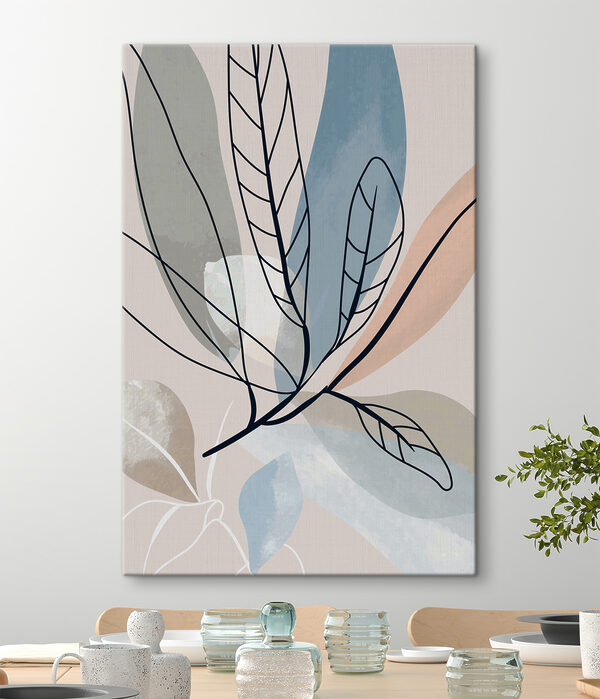 Tablouri Frunze abstracte cu nuanțe moi. (SKU: s37053) Tablouri Tablouri Frunze abstracte cu nuanțe moi. (SKU: s37053)
