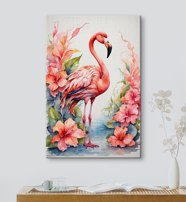 Pictura unui flamingo Tablouri Pictura unui flamingo