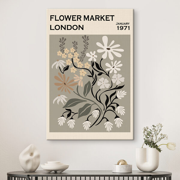 Afiș Vintage London Flower Market Tablouri Afiș Vintage London Flower Market