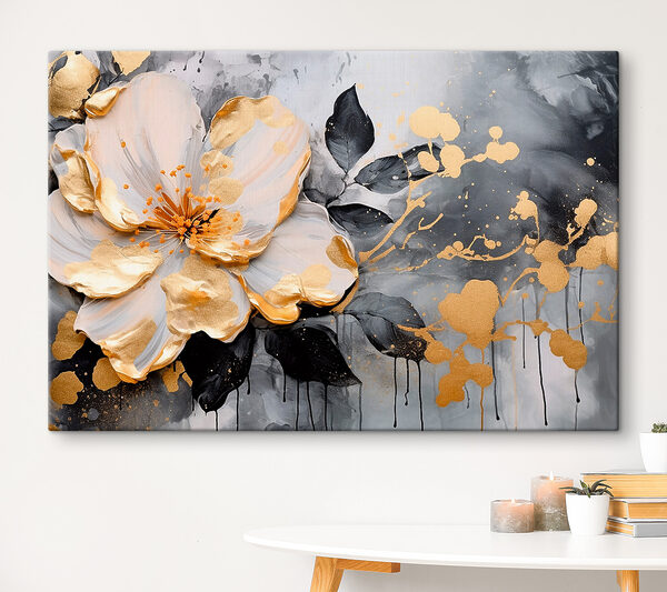 Eleganță florală cu stropire artistică Tablouri Eleganță florală cu stropire artistică