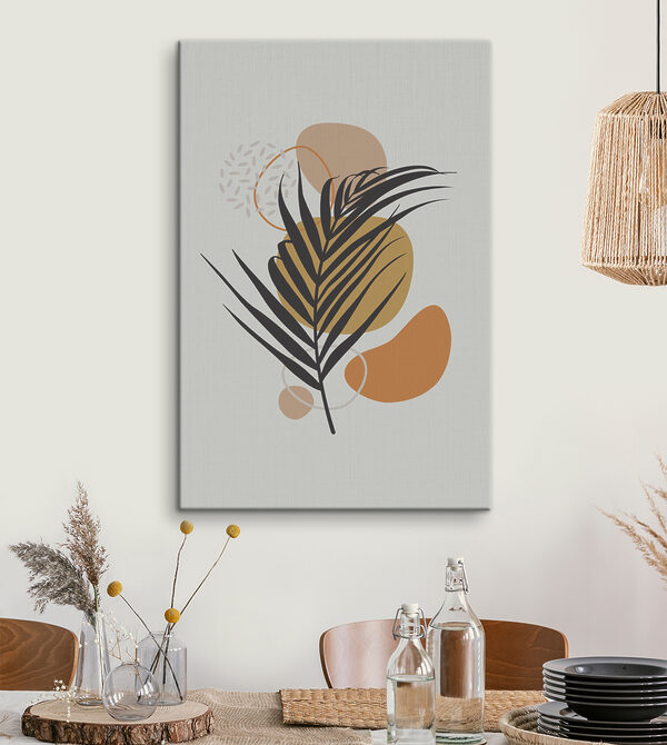 Design abstract cu frunze și forme Tablouri Design abstract cu frunze și forme
