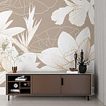 Fototapet Model floral elegant pe fundal moale.