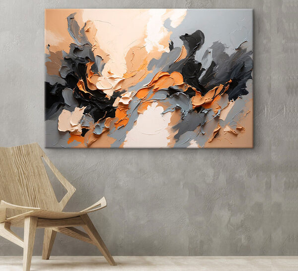 Abstract texturat cu tonuri pământii Tablouri Abstract texturat cu tonuri pământii