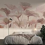 Fototapet Model elegant de design floral pastel.