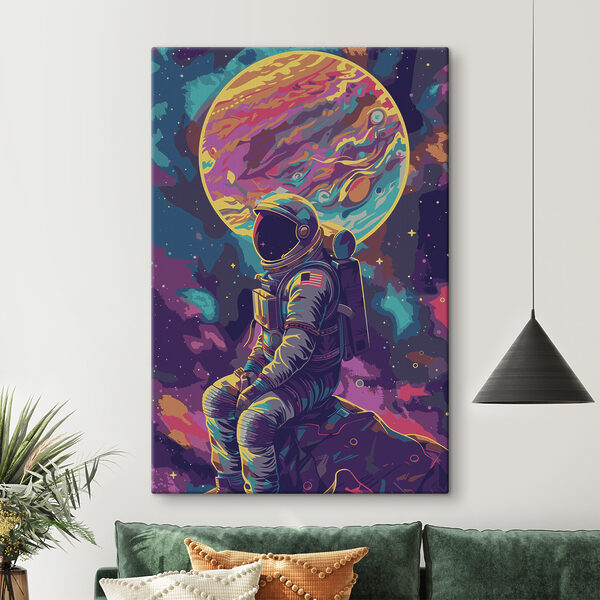 Un astronaut în spațiu Tablouri Un astronaut în spațiu